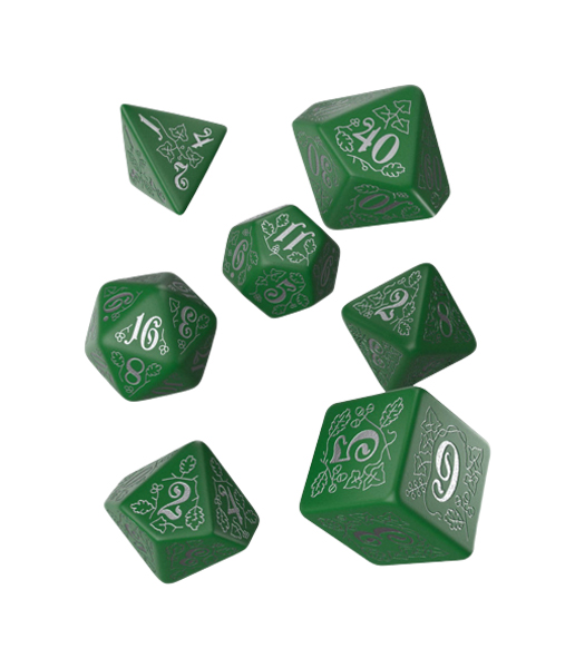 

Набор кубиков Q-Workshop Pathfinder Kingmaker SPAT34, Зеленый;серебристый