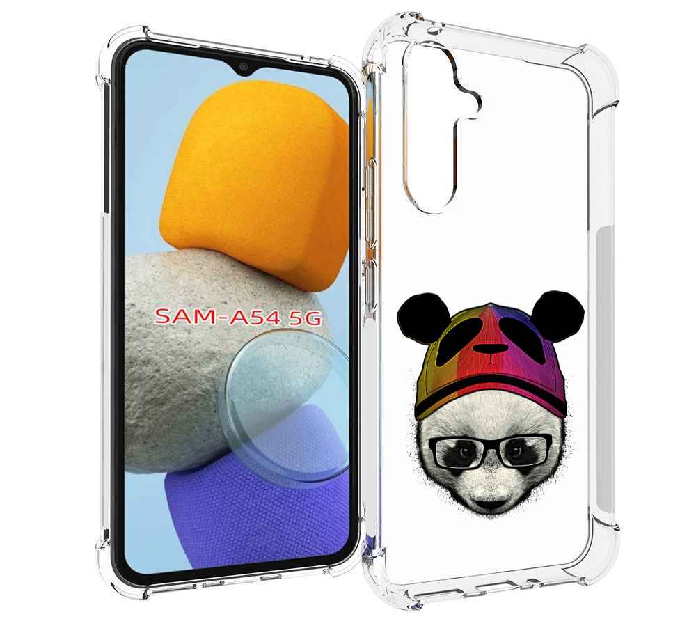 

Чехол MyPads Панда в шапке для Samsung Galaxy A54, Tocco