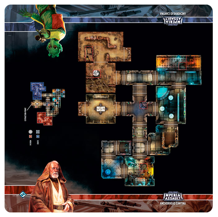 фото Коврик fantasy flight games star wars imperial assault: anchorhead cantina skirmish swi45