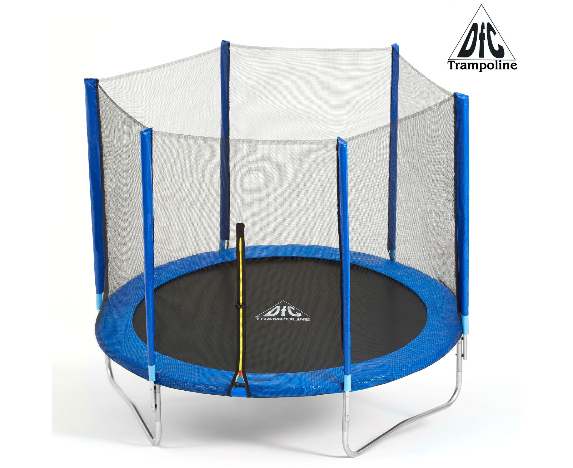 фото Батут dfc trampoline fitness 14ft наружн.сетка, синий (427см)(два короба)