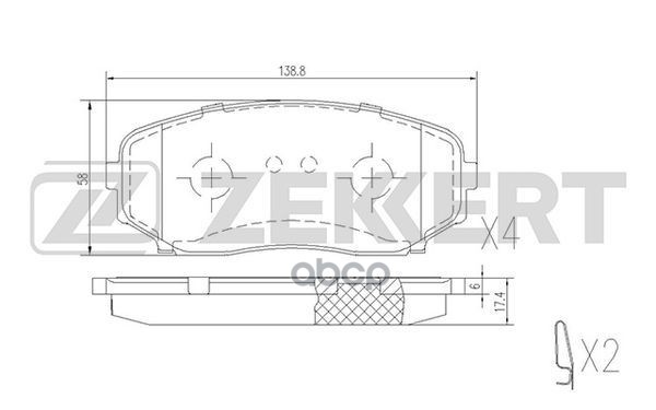 

Колодки Тормозные Zekkert Zekkert BS-1228 Gdb3471