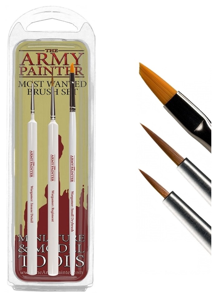 

Набор кистей Army Painter Wargamer Most Wanted Brush Set TL5043