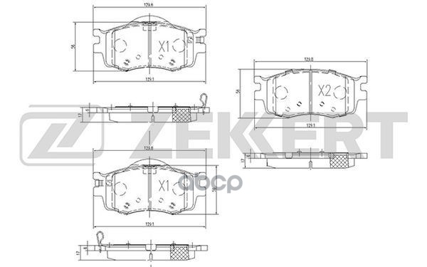 

Колодки Тормозные Zekkert Zekkert BS-1776 Gdb3420