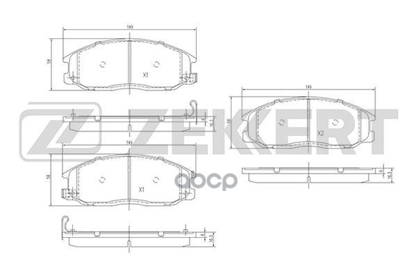 

Колодки Тормозные Zekkert Zekkert BS-1804 Gdb3297
