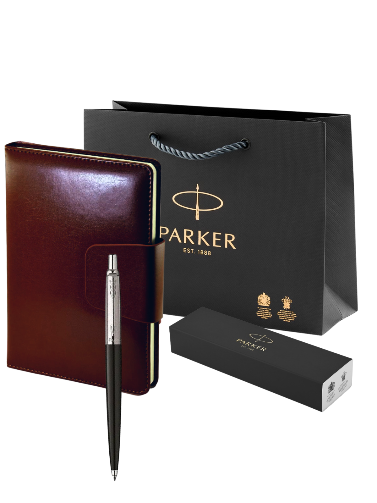 фото Подарочный набор: ручка parker jotter k60 и ежедневник с клапаном недатированный экокожа