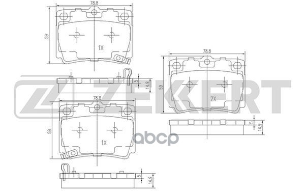 

Колодки Тормозные Задние Zekkert BS-1637 Gdb3239