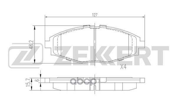 

Тормозные колодки ZEKKERT передние BS1285