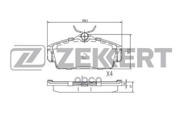 

Тормозные колодки ZEKKERT BS2313