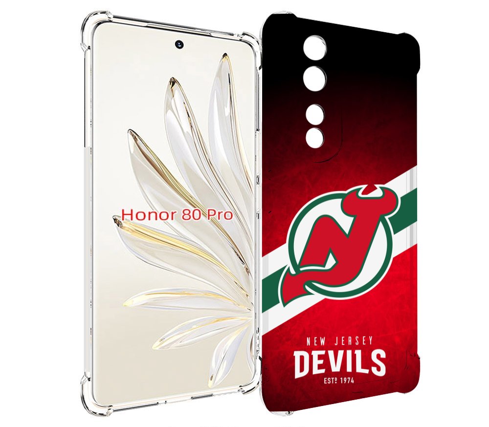 

Чехол MyPads нью джерси девилз для Honor 80 Pro, Прозрачный, Tocco