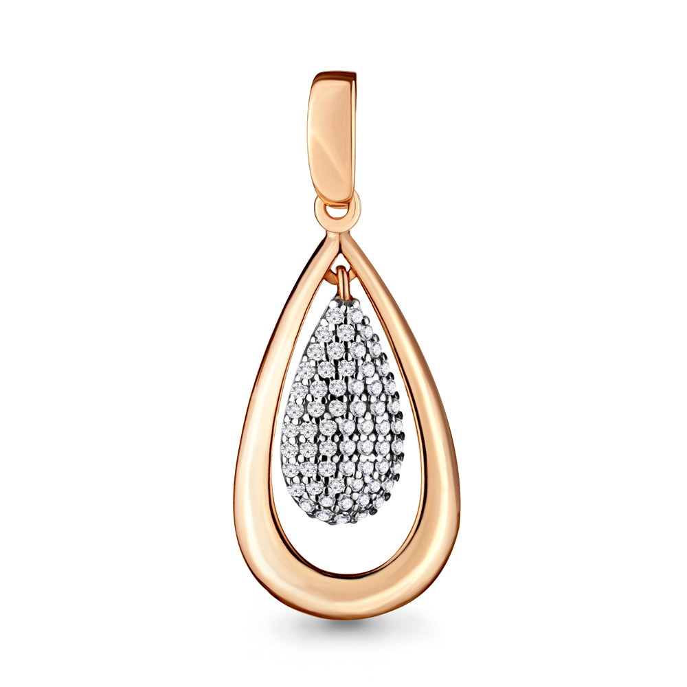 

Подвеска из серебра с фианитом Aquamarine 21072А_925_з, 21072А_925_з