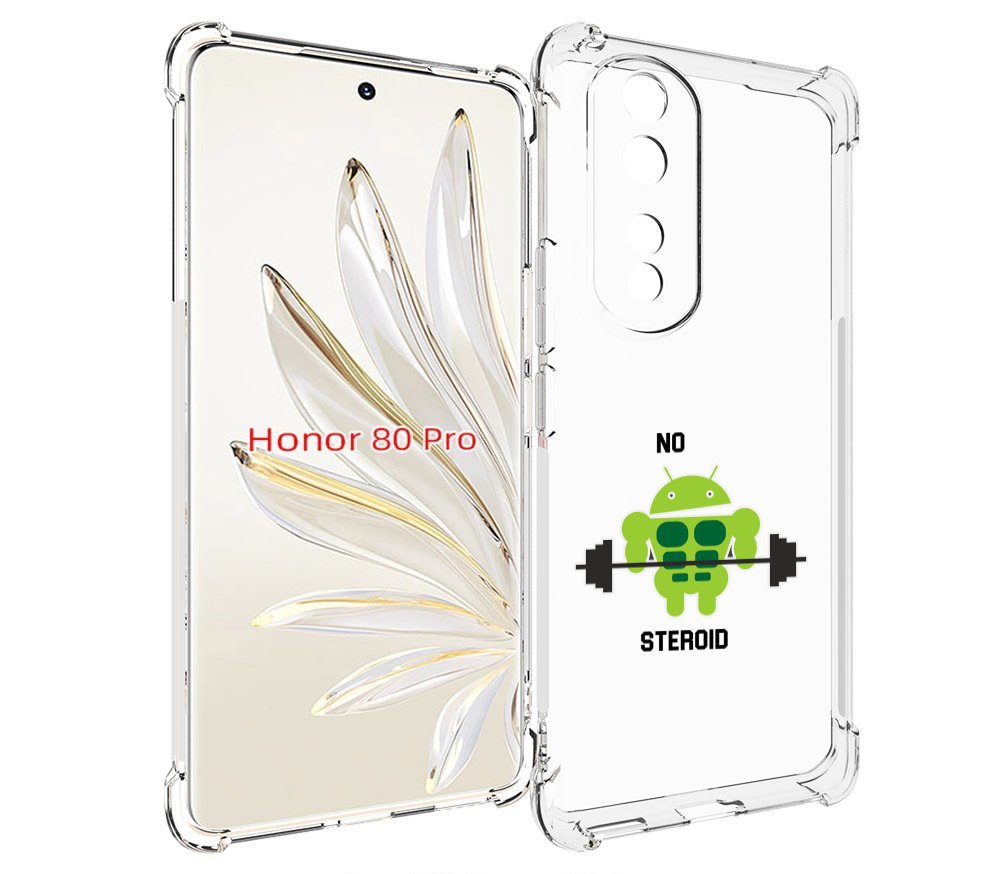 

Чехол MyPads нет-стероидам для Honor 80 Pro, Прозрачный, Tocco