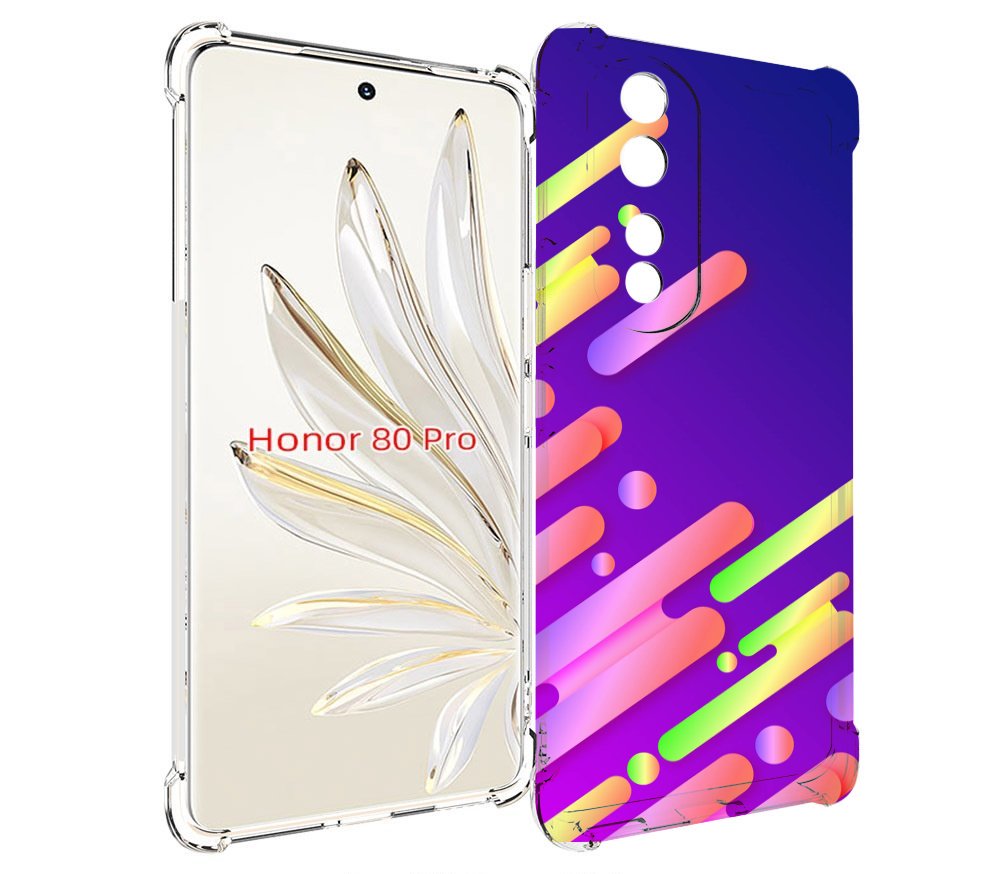 

Чехол MyPads неоновый-фон для Honor 80 Pro, Прозрачный, Tocco