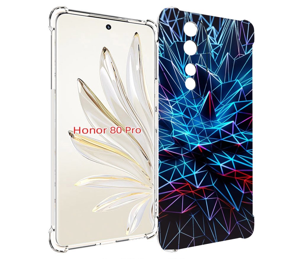 

Чехол MyPads неоновая-абстракция для Honor 80 Pro, Прозрачный, Tocco