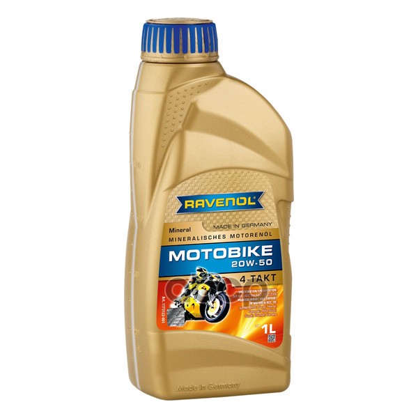 Моторное масло Ravenol Motobike 4-T Mineral Sae 20W50 New 1л