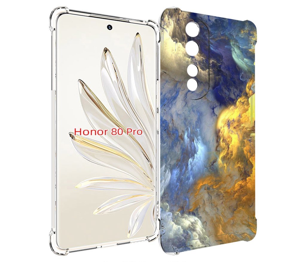 

Чехол MyPads мраморное небо для Honor 80 Pro, Прозрачный, Tocco