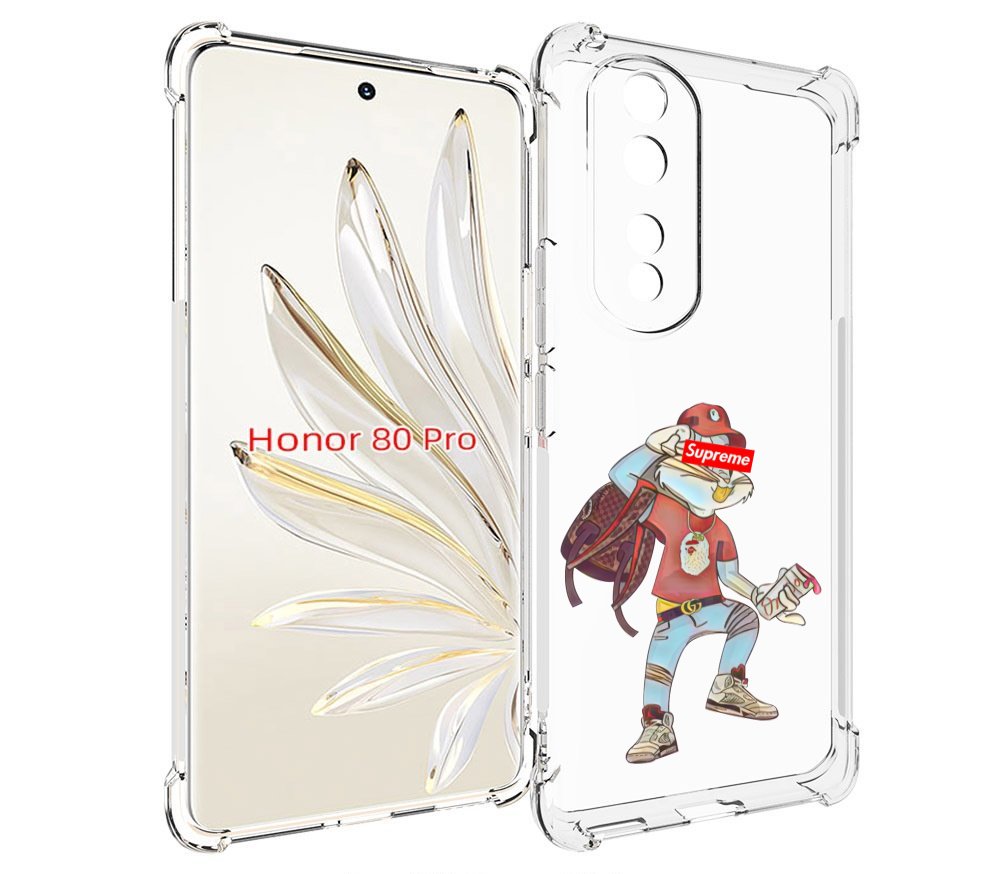 

Чехол MyPads моднявый-заяц детский для Honor 80 Pro, Прозрачный, Tocco
