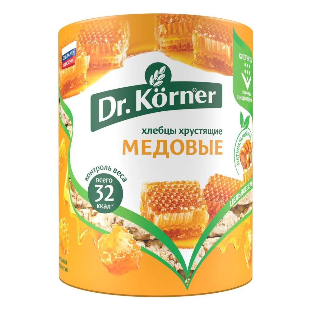 

Dr. Korner Медовый злаковый коктейль хлебцы, 10 шт по 100 г