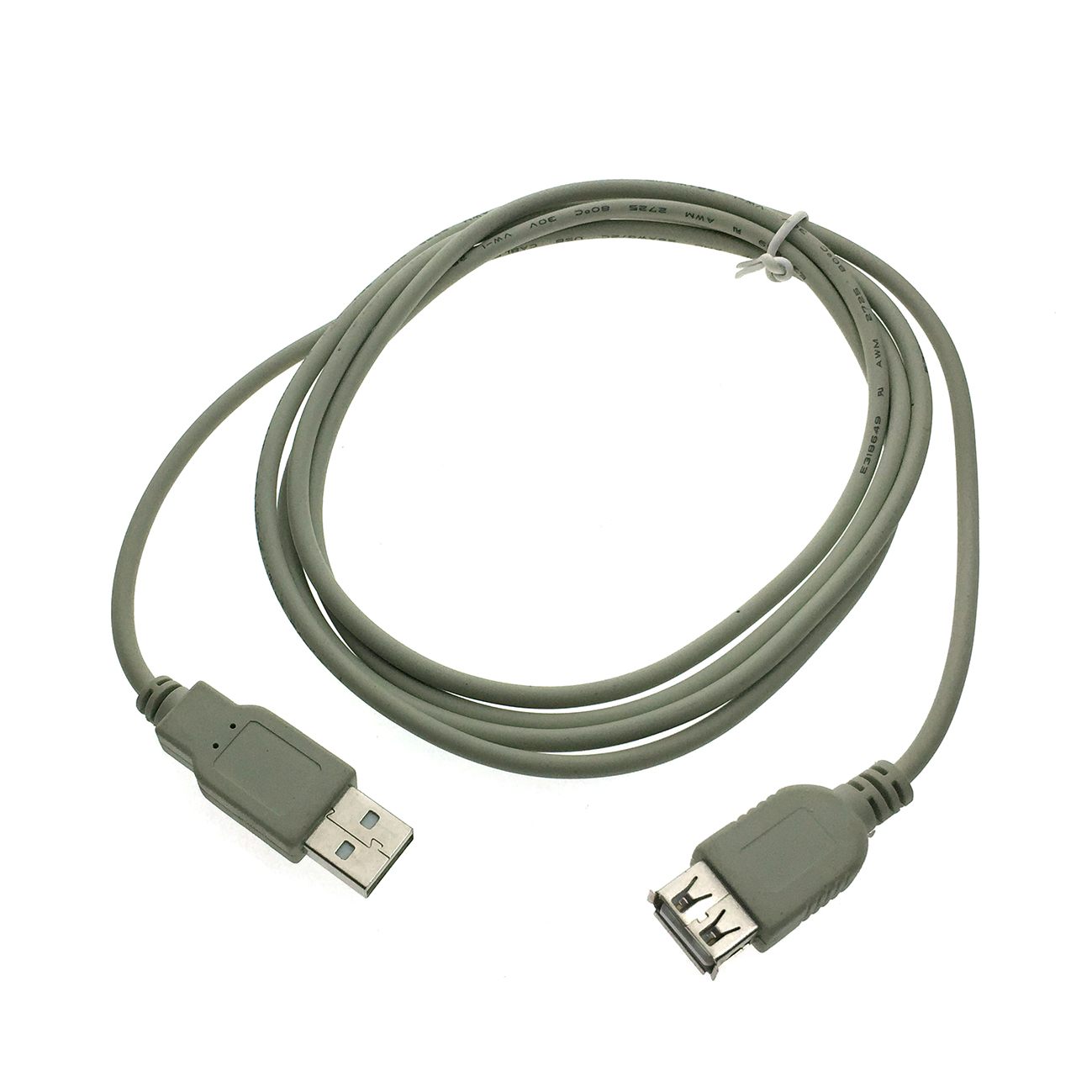 фото Кабель espada usb a-usb a, m-f 1,8м grey (16374)