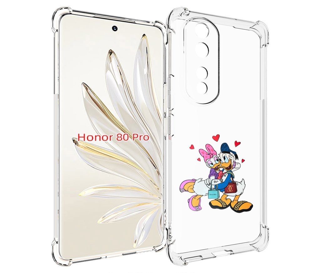 

Чехол MyPads модные-влюбленные-утки для Honor 80 Pro, Прозрачный, Tocco