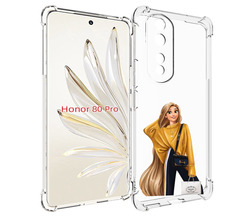 

Чехол MyPads модная-рапунсель женский для Honor 80 Pro, Прозрачный, Tocco