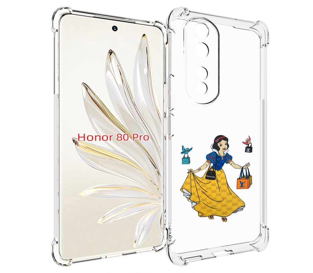 

Чехол MyPads модная-принцесса женский для Honor 80 Pro, Прозрачный, Tocco