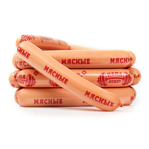 

Сосиски Папа Может Мясные вареные