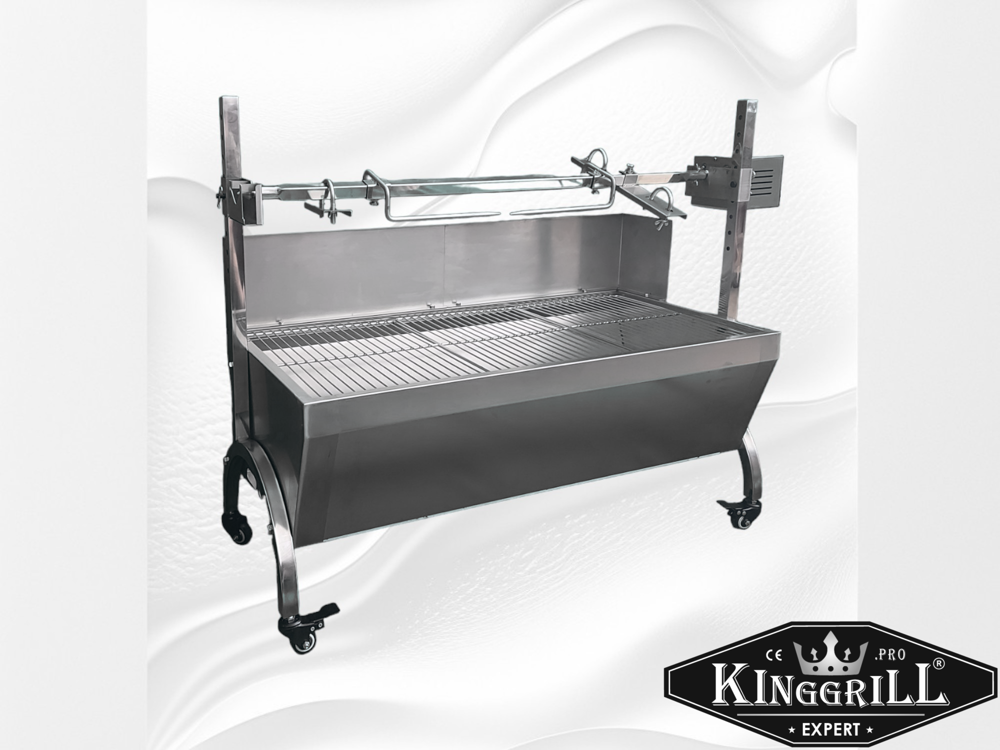 МАНГАЛ KiNGGRiLL ChG-20/88/25w/baffle, нержавеющая сталь, 40 см