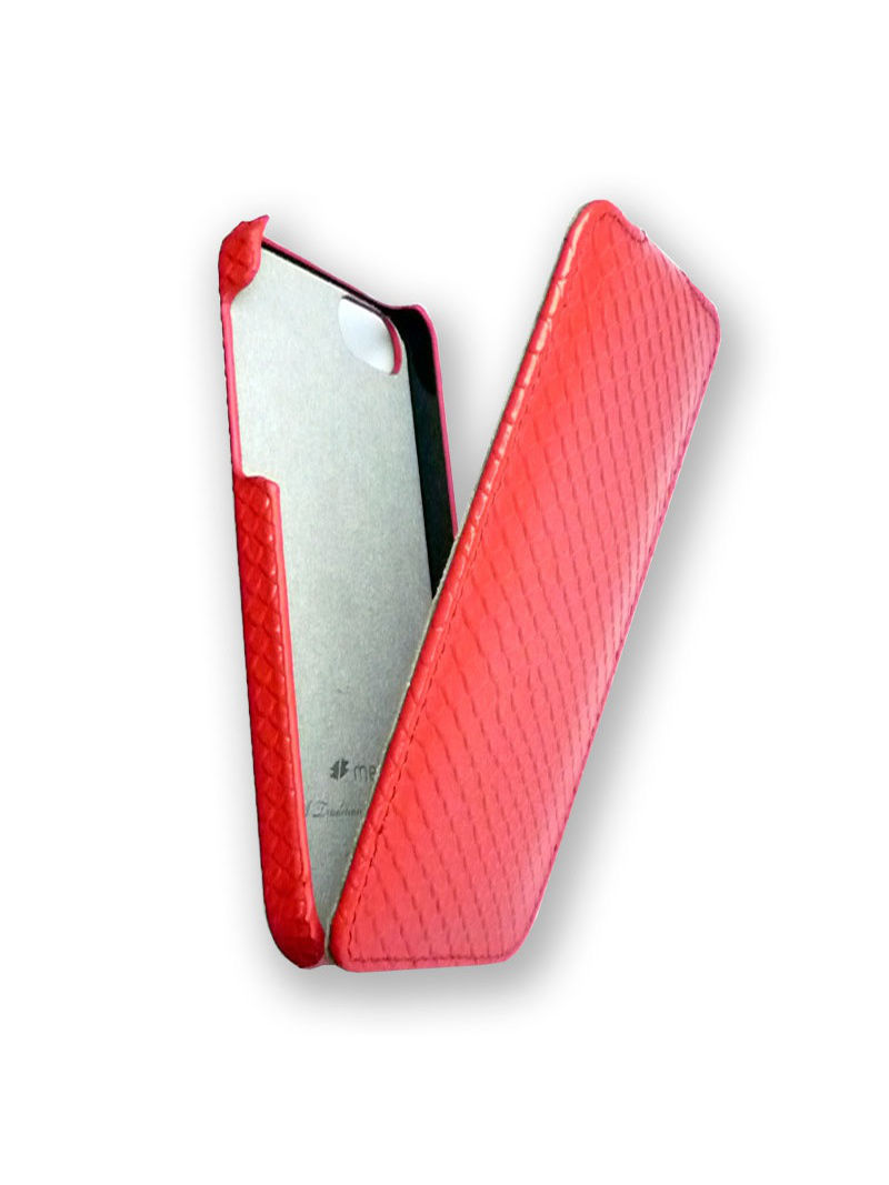 

Кожаный чехол Melkco Jacka Type для Apple iPhone 5/5S/SE змеиная кожа красный