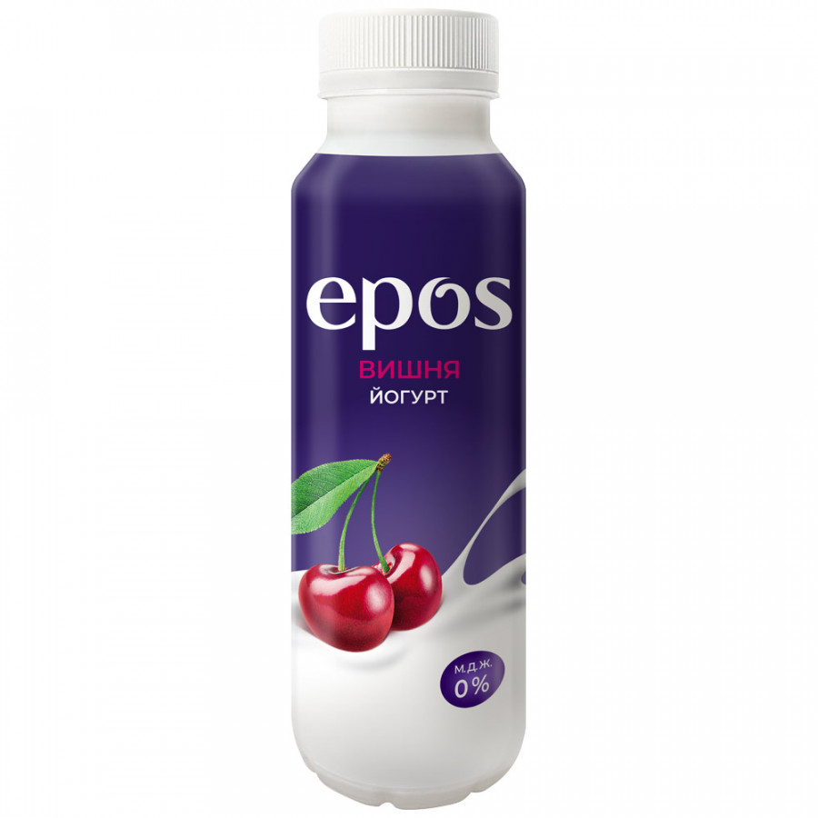 

Питьевой йогурт Epos с вишней обезжиренный БЗМЖ 250 г