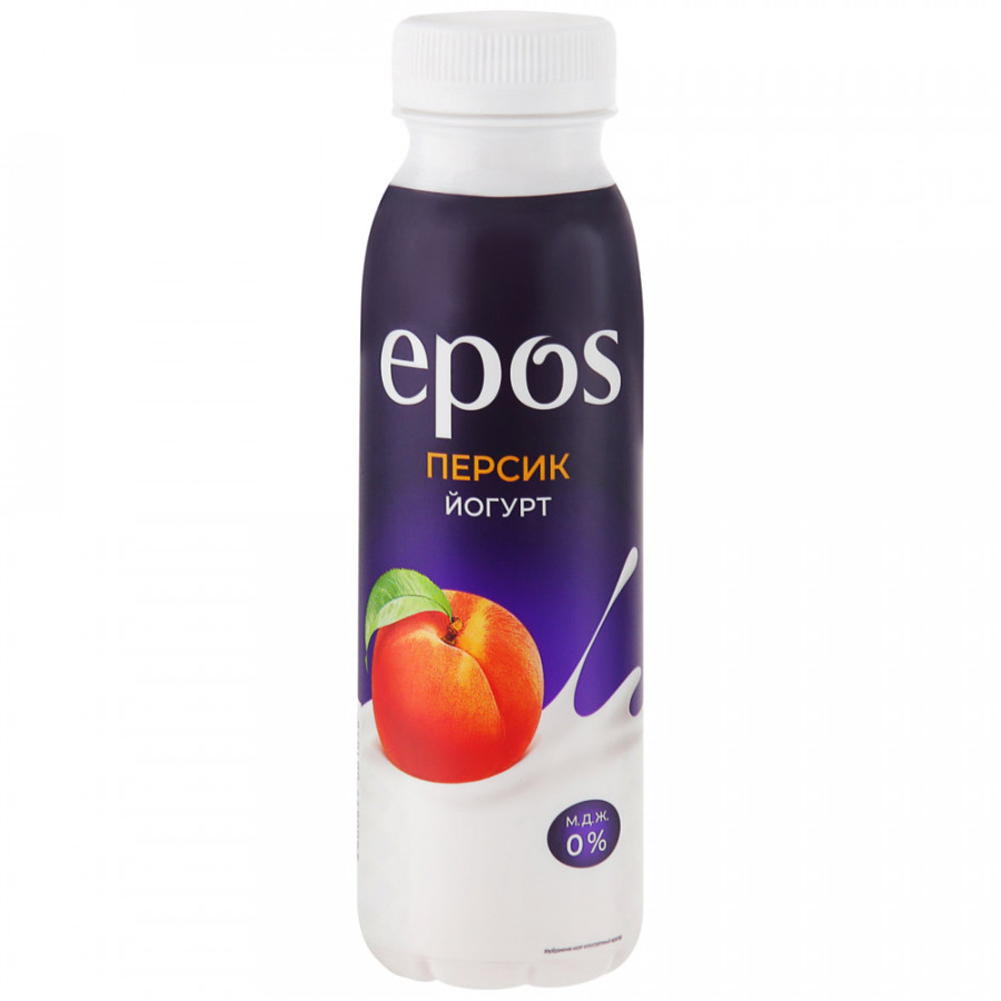

Питьевой йогурт Epos персик 0% БЗМЖ 250 г