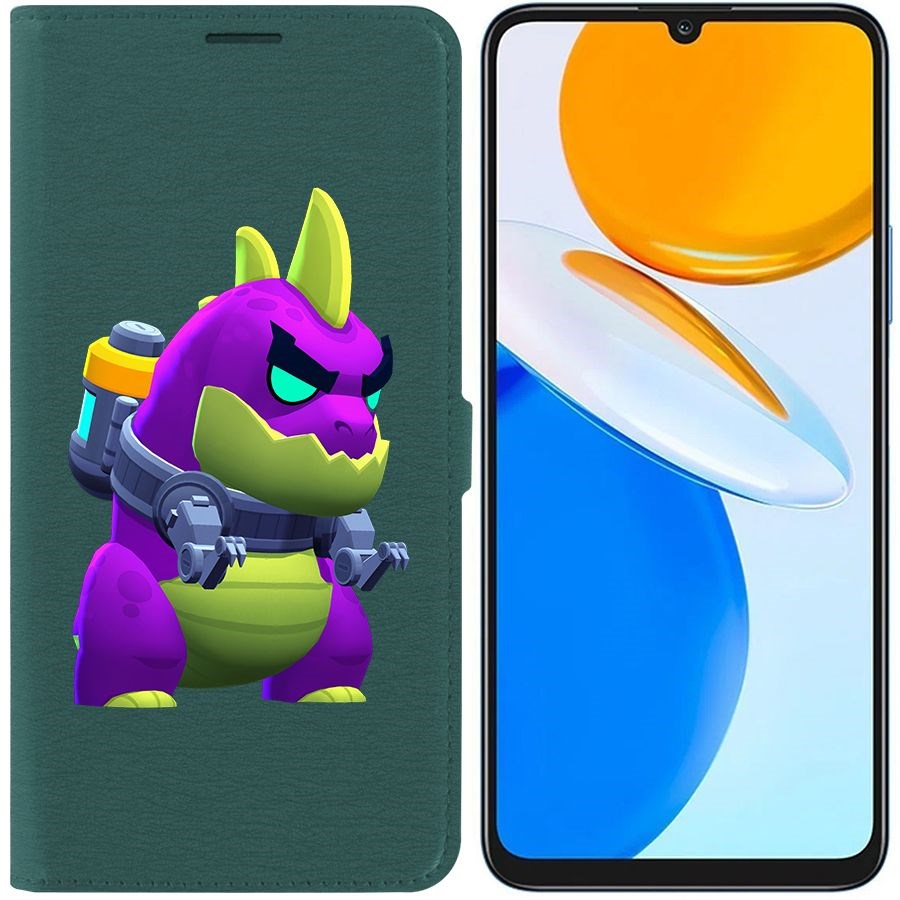

Чехол-книжка Eco Book для Honor X7 Brawl Stars-Мегамонстр