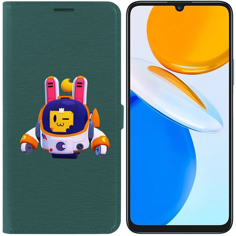 

Чехол-книжка Eco Book для Honor X7 Brawl Stars-Лунный Спраут