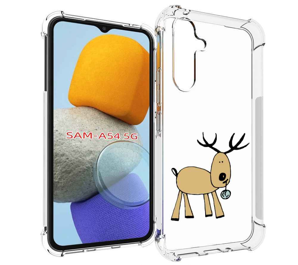 

Чехол MyPads Олень с шариком для Samsung Galaxy A54, Tocco