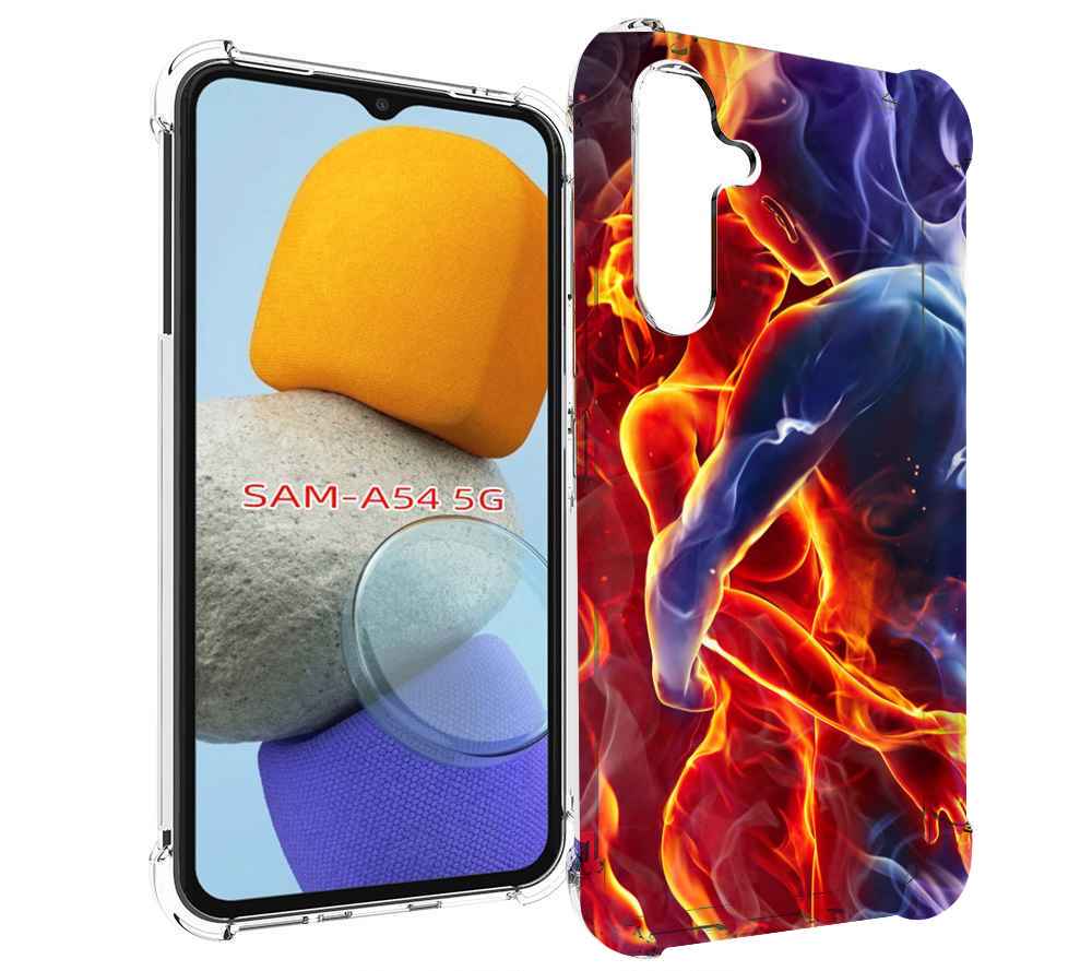 

Чехол MyPads Огонь-вода для Samsung Galaxy A54, Tocco