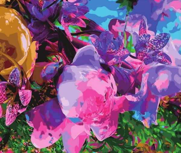 

Картина по номерам Paintboy «Цветочная абстракция» холст на подрамнике, 40х50 см, Цветочная абстракция