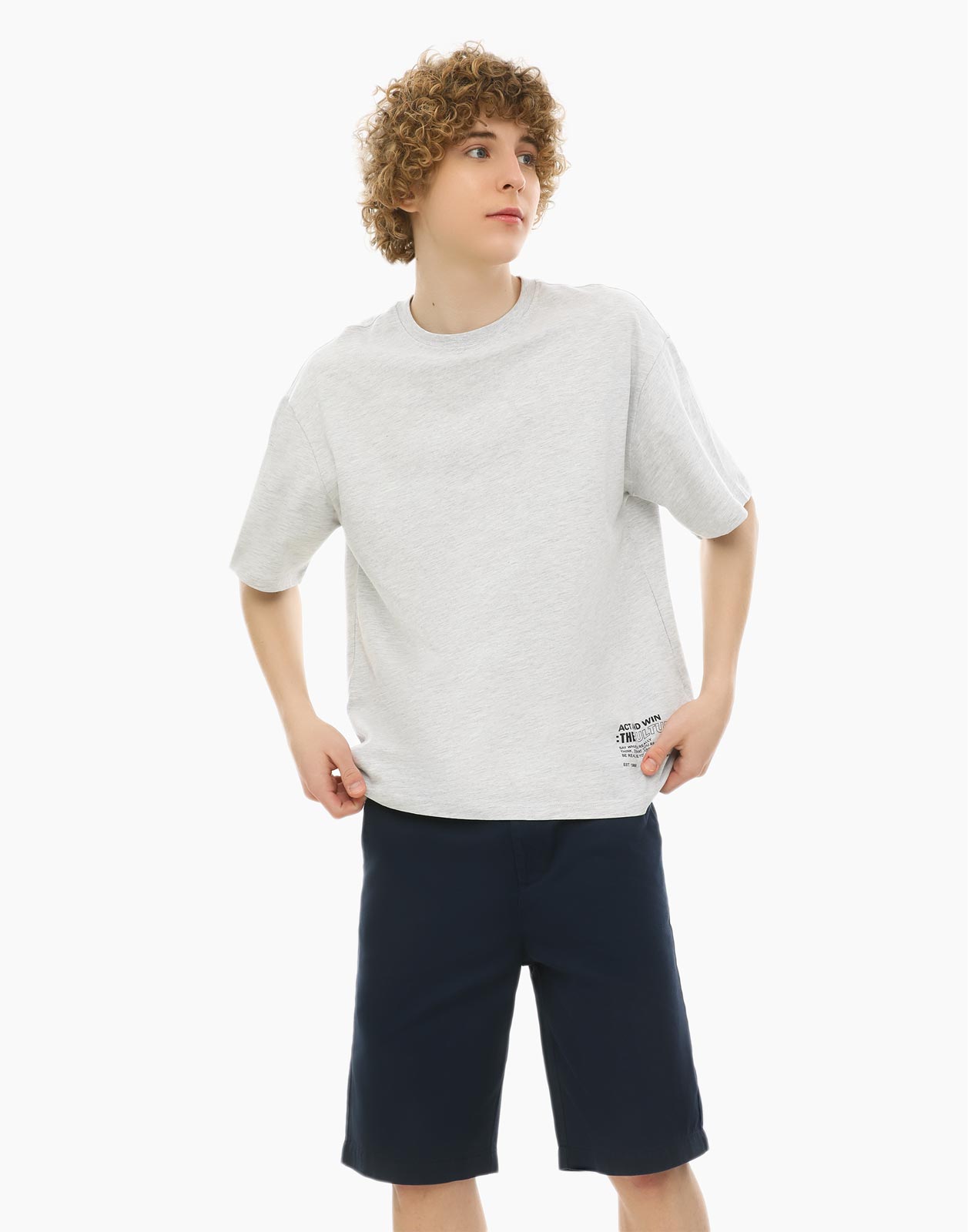 Тёмно-синие шорты Slim для мальчика р.158