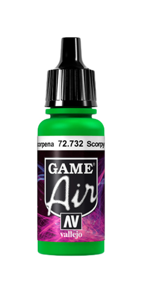 фото Краска vallejo game air 732-17ml. scorpy green 72.732