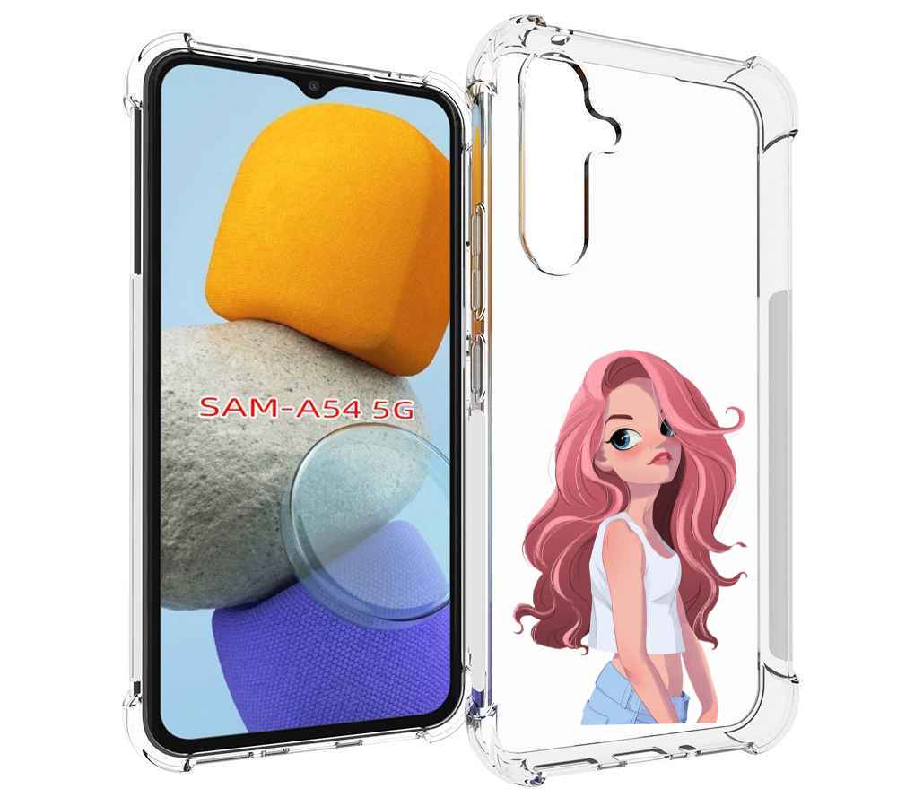 

Чехол MyPads Мультяшный-арт-девушки женский для Samsung Galaxy A54, Tocco