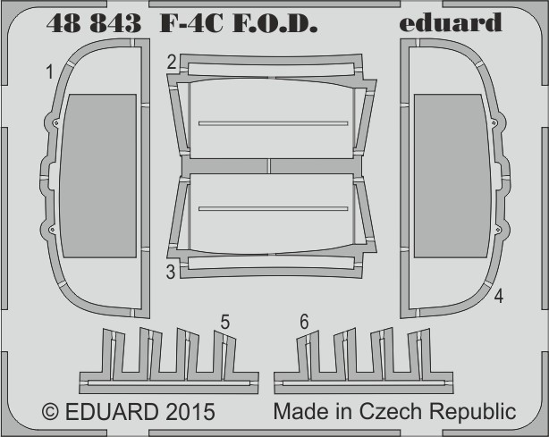 фото Фототравление eduard 48843 f-4c f.o.d (чехлы)