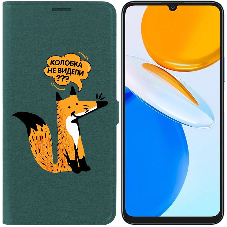 

Чехол-книжка Eco Book для Honor X7 Лиса, Зеленый