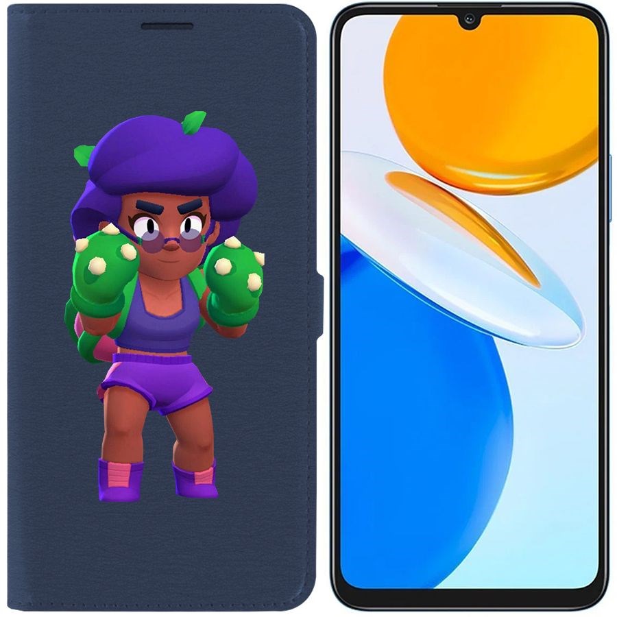 

Чехол-книжка Eco Book для Honor X7 Brawl Stars-Роза