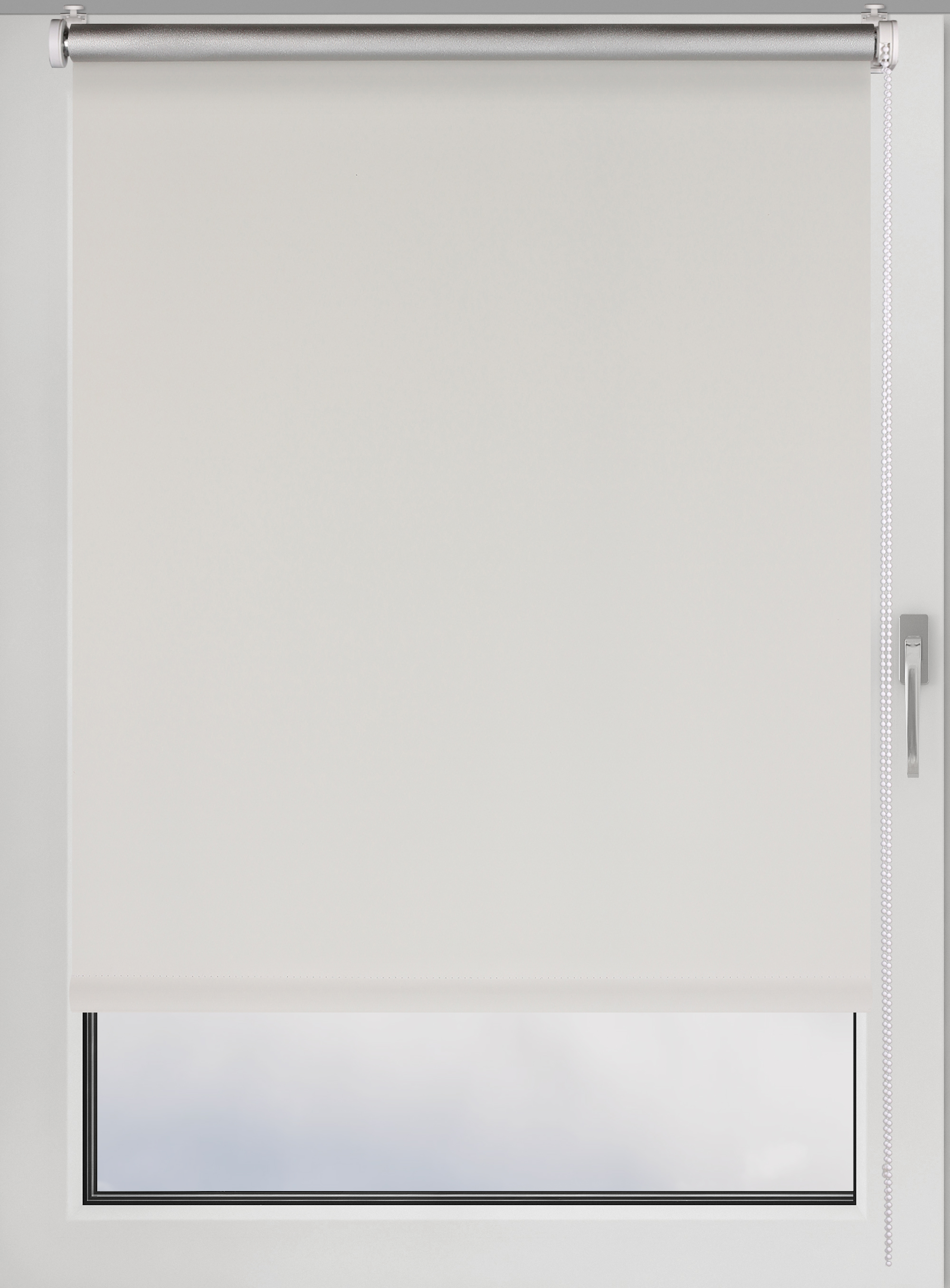 

Штора рулонная Prakto Blackout Silver белая, 60x160 см