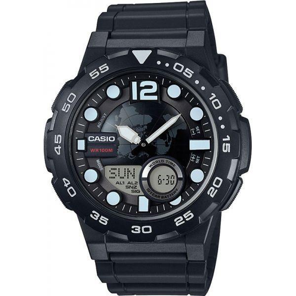 фото Наручные часы мужские casio aeq-100w-1a черные