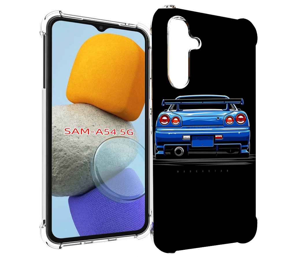 

Чехол MyPads Машина-синяя мужской для Samsung Galaxy A54, Tocco