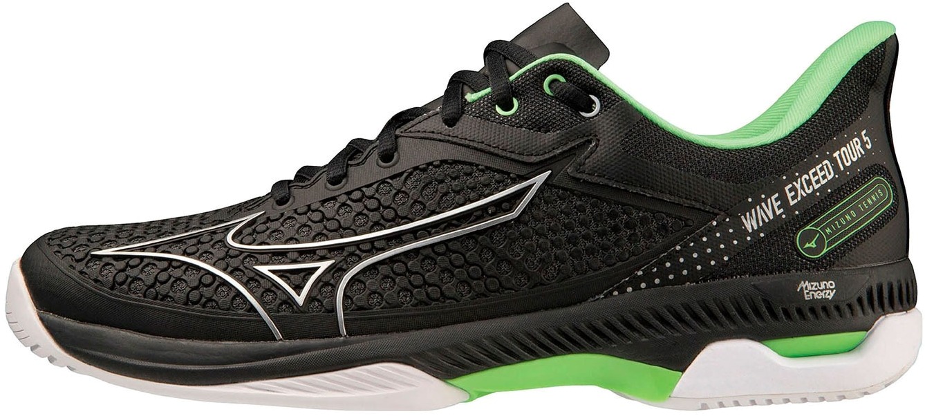 

Кроссовки мужские Mizuno SHOE WAVE EXCEED TOUR AC черные 7 UK, Черный, SHOE WAVE EXCEED TOUR AC