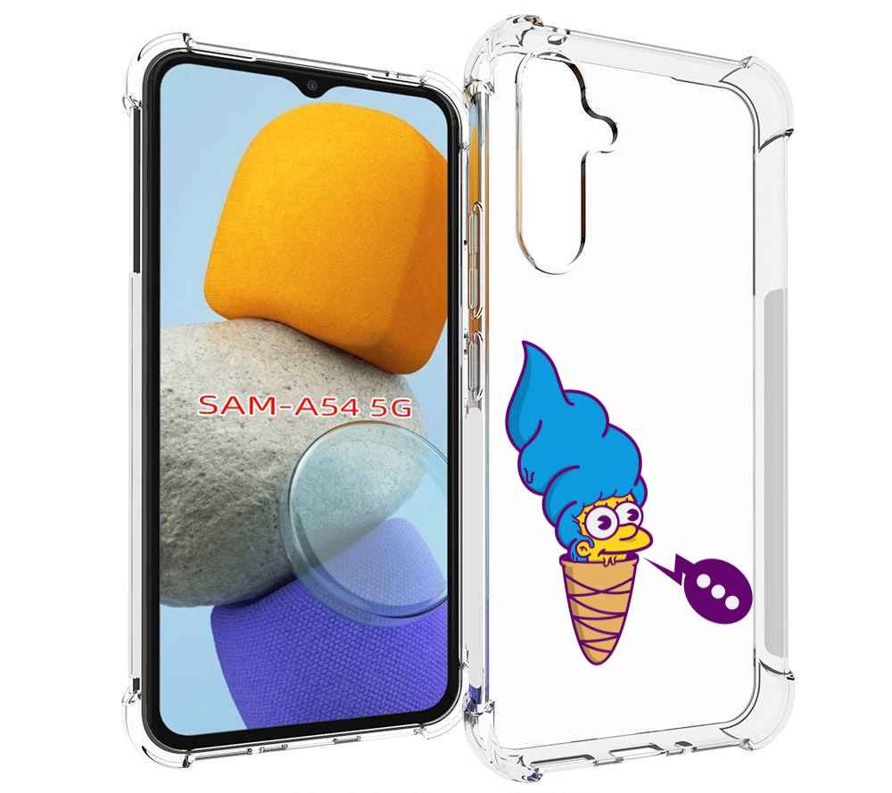 

Чехол MyPads Мардж-рожок для Samsung Galaxy A54, Tocco