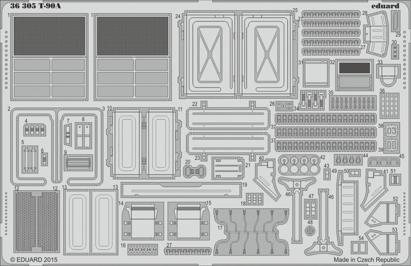 

Фототравление Eduard 36305 T-90A
