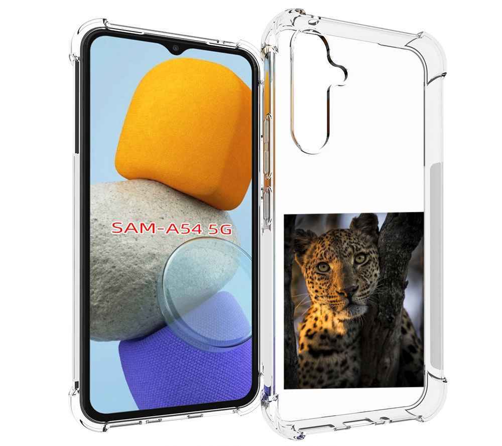 

Чехол MyPads Леопард для Samsung Galaxy A54, Tocco