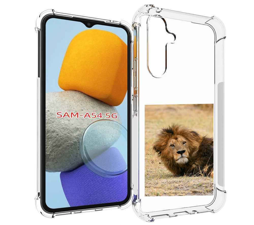 

Чехол MyPads Лев-лежит мужской для Samsung Galaxy A54, Tocco