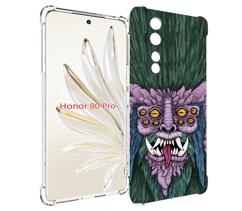 

Чехол MyPads многоглазый черт для Honor 80 Pro, Прозрачный, Tocco